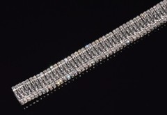 AUTHENTIC ROBERTO COIN 2.08CT DIAMOND FLEXIBLE LINE BRACELET IN SOLID 18K GOLD