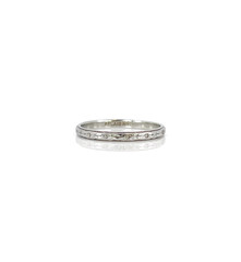 Vintage Belais Wedding Band, Size 7.75, Art Deco