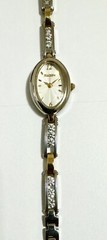 Vintage Elgin Thin Bracelet With 12 Stones Luxury Women’s Watch.