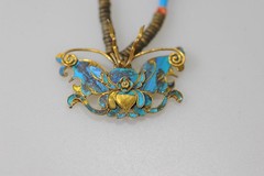 VTG late 60’s HTF Laurel Burch Necklace tian tsui inspired Butterfly bead bug