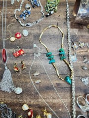 Vintage to now Costume jewelry Lot Mixed Jewelry Lot Pendants Earings Necklaces