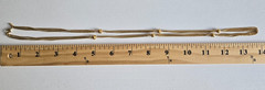 Vintage Monet Gold Tone Triple Chain Knotted Gold Tone Beads Station Necklace