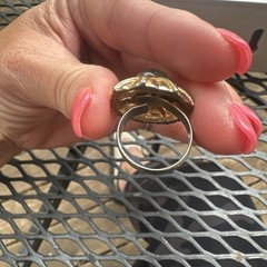 Vintage Costume Jewelry Rings Lot Of 4 See Description Some Missing Stones