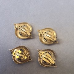 Signed MMA entwined dolphin clip earrings Metropolitan Museum Art lot of 2 pairs