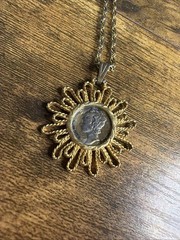 Mercury Dime 1941 Pendant Vintage Necklace
