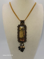 Vintage Mixed Stone Material Curated Jewelry Lot Picasso Jasper Bronze Copper A+