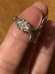 Avon Treasured Heart Sterling Silver Spoon Ring Valentine’s Wrap 925 Size Varies