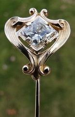 14k Stick Pin & 0.78ct Diamond 🔥 Modified Reclaimed Antique 🔥 VIDEO