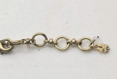 Vintage Antique Gold Tone Necklace 28in With Pedant.