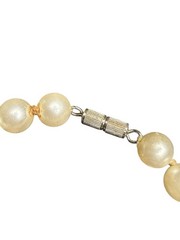 Vtg Faux Pearl Necklace 8.5in Elegant Beaded Retro Classic Jewelry