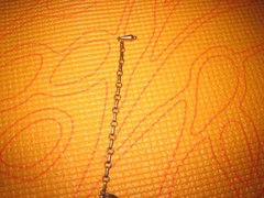 VINTAGE RENOIR COPPER NECKLACE W/ BLACK ENAMEL CRESCENT MOON LINKS