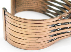 Renoir Signed Cuff Vintage Modernist Bracelet Designer