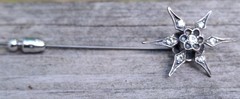MMA Star Crystal Bohemian Style Sterling Stick Pin Metropolitan Museum of Art NY