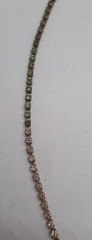 Vintage Signed Carol Lee Rhinestone Flower Pendant Necklace