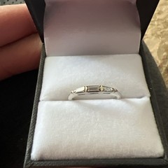 14k White gold Diamond Band