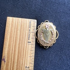 Vintage PR ST Co Locket Pendant 12k GF Two Toned Keepsake Providence Stock Co