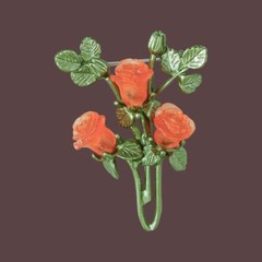 Vintage Plant Flower Brooches Elegant Woman Wedding Clothes Brooch Accessories