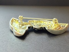 Vintage Egyptian Revival Nubian Queen Brooch & Earrings Set Askew London Style