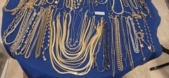 Vintage Mod Necklace Lot Of 62.dainty.simple.26 Signed Monet Avon Trifari J.crew