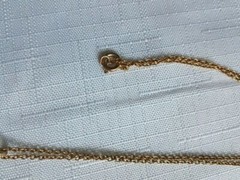 Vintage Gold Tone Chain Necklace 16 Inches. As Pictured -VM65
