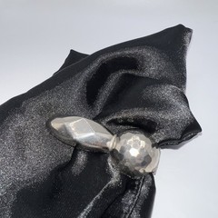 Vintage Fur or Scarf Clip Brooch with Gripping Posts Non Sliding Spring Tension