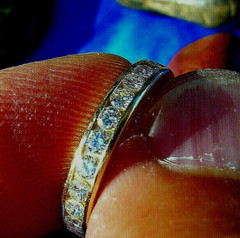 NATURAL EARTH MINED DIAMOND Wedding Band VVS Eternity Anniversary Stacking Ring