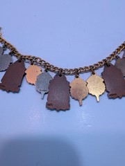 Vintage Jostens 1950s Sports Awards Medals Charm Bracelet