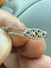 Vintage Sterling Silver Ball Bead Necklace Stamped Sterling