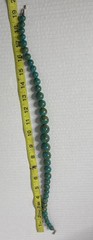 vintage Beaded Necklace southwestern Style Chunky Blue Statement 19”