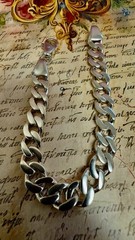 Fabulous 925 Sterling Silver Vintage East European Bracelet – 7.75″ 30g -#1940