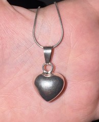 Harmony Fairy Angel Baby Bells Caller Sterling Silver Puffy Heart 30” Necklace