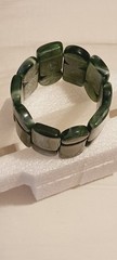 Chunky Green Marbled Acrylic Resin Bangle Bracelet