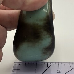 Chunky Exquisite Brown Turquoise Wide Wave Plastic Bangle Bracelet Art Western