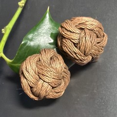 Vintage Modernist Clip-On Love Knot Earrings Statement Estate Jewelry Copper