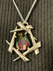 Vintage Sarah Coventry “Chinese Modern” Watermelon Rhinestone (1964) Necklace