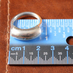 KABANA Modernist Signet Ring Sterling Silver Size 9.75