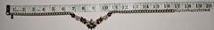 Y2K Era Pink Black Flower Chain Necklace American Eagle Women Fashion Jewelry