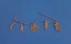 Vintage Australia Sterling Silver Charm Bracelet – 5 Charms – STG SIL