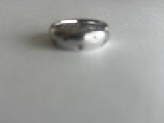 Vintage SW 925 CZ Sterling Silver Band Ring Flush Set CZ Size 10.5 11 Unisex