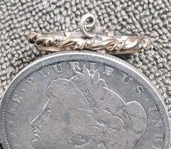 Antique Victorian Mourning Photo Brooch Pendant ~1890s C Clasp Portrait Pin