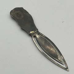 Sterling Silver 925 Bookmark Flower Floral Marker Page Book Mark Letter Opener