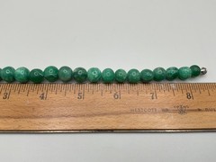 VINTAGE ESTATE 16” GRADUATED GREEN JADE/JADEITE BEADED NECKLACE 74 grams