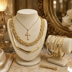 Crown Trifari Fifth Avenue Gold 9Pc Designer Capsule Mid Century Jewelry Set