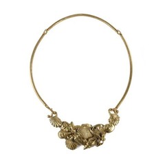 Richard Kaish Seashell Collar Necklace Vintage Brutalist Ocean Statement Signed