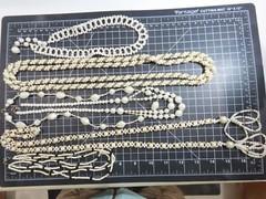 Simulated Pearls Jewelry Lot Mix Match W/ Seed 1 Signed Monet Vintage D1809