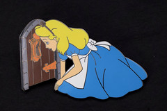 FOLLOW ME DOWN THE RABBIT HOLE ALICE IN WONDERLAND PIN LE 50- UNBRANDED