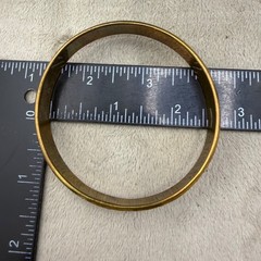 Vintage Bangle Bracelet Gold Tone 8.5”