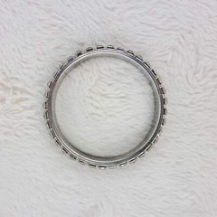 1950s Vintage Bangle Bracelet with a Double Row of Rhinestones – 1950s