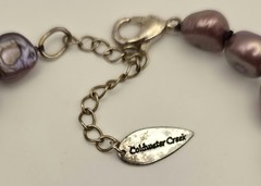 Coldwater Creek Amethyst and Lavender freshwater pearl necklace 20″ long.