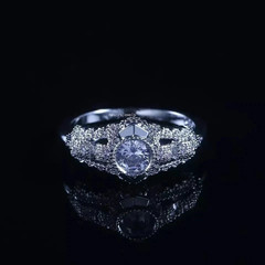 2.25Ct Art Deco Style Lab Created Diamond Anniversary 14K White Gold Finish Ring